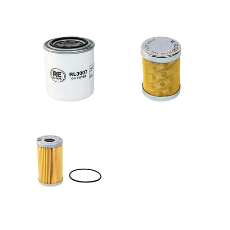 HANIX H50C Filter Service Kit Air Oil Fuel Filters w/Mitsubishi K4N-Y2NSA Eng. SN H5000451-