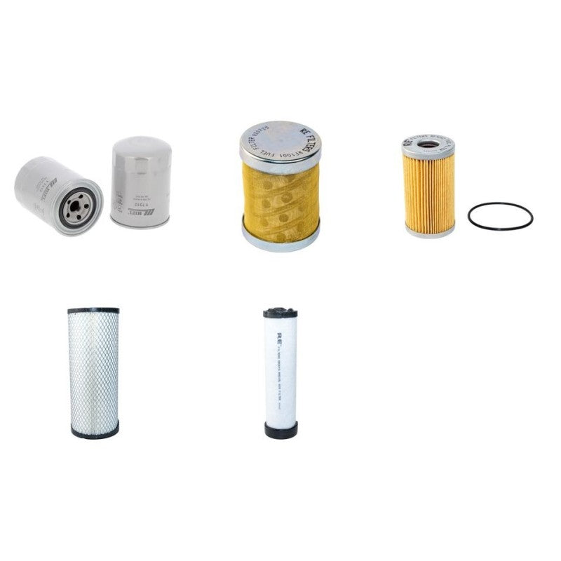 HANIX H50C Filter Service Kit Air Oil Fuel Filters w/Mitsubishi K4N Eng.