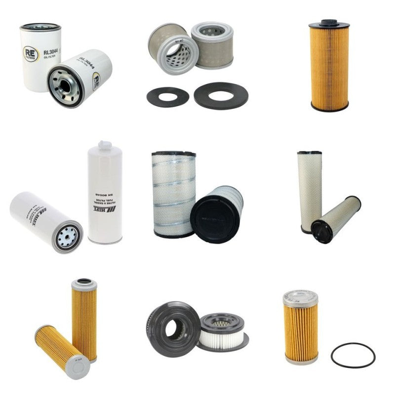 HIDROMEK HMK300LC Filter Service Kit w/Isuzu Ah6Hkix Eng.