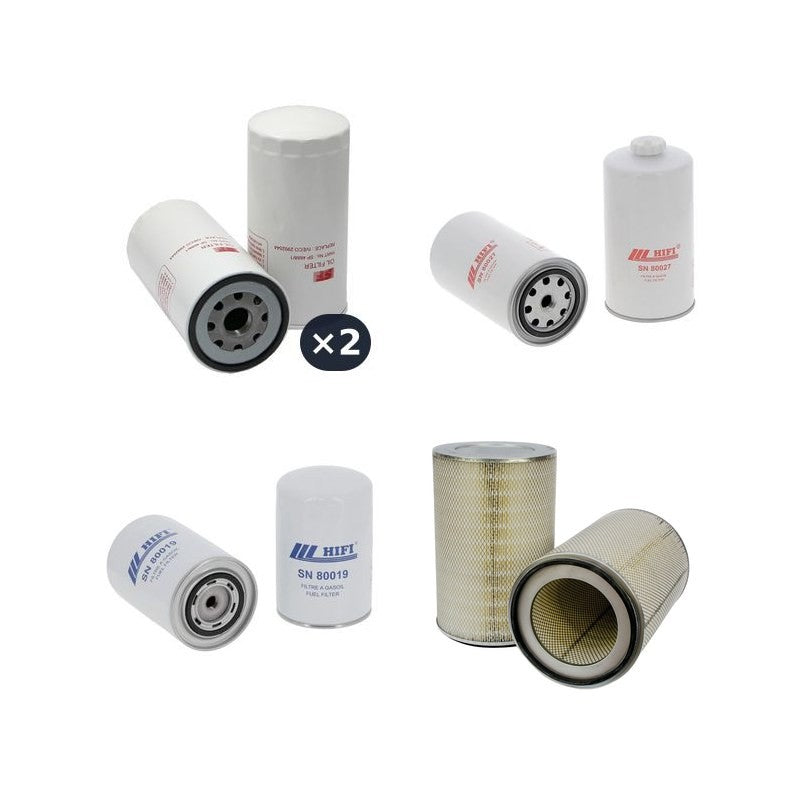 HIMOINSA HFW305T5 Filter Service Kit Air Oil Fuel Filters w/IVECO F3AE9685A Eng.