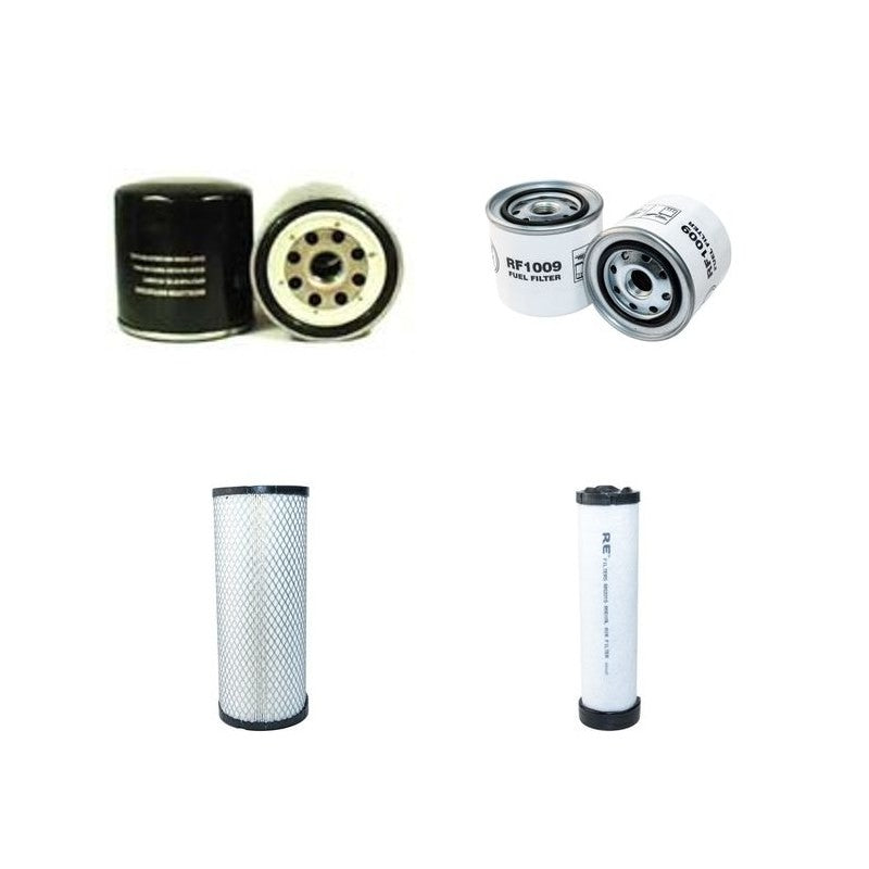 Hitachi 75US-7 Filter Service Kit Air Oil Fuel Filters with Isuzu 4JG1 Engine
