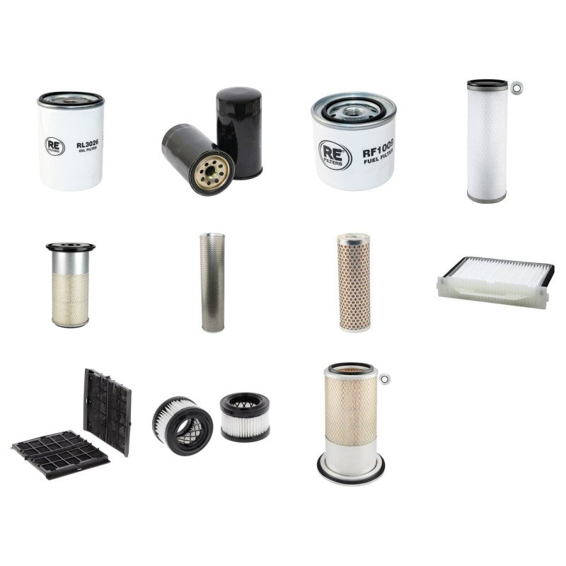 Hitachi EX100-5 Filter Service Kit with Isuzu 4BG1 Engine