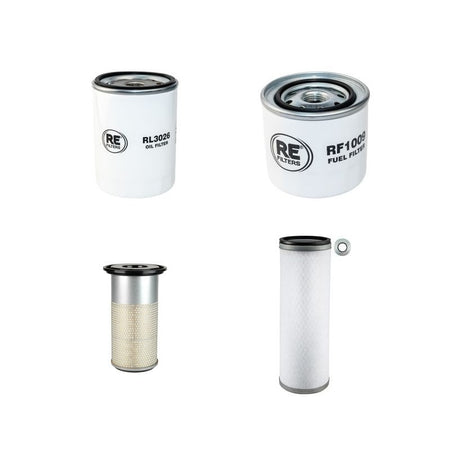 Hitachi EX100 M-2 Filter Service Kit Air Oil Fuel Filters with Isuzu 4BD1 Engine