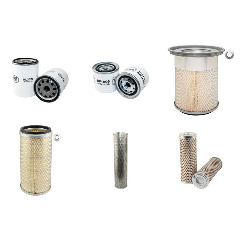 Hitachi EX100W-2 Filter Service Kit with Isuzu 4Bd1T Engine