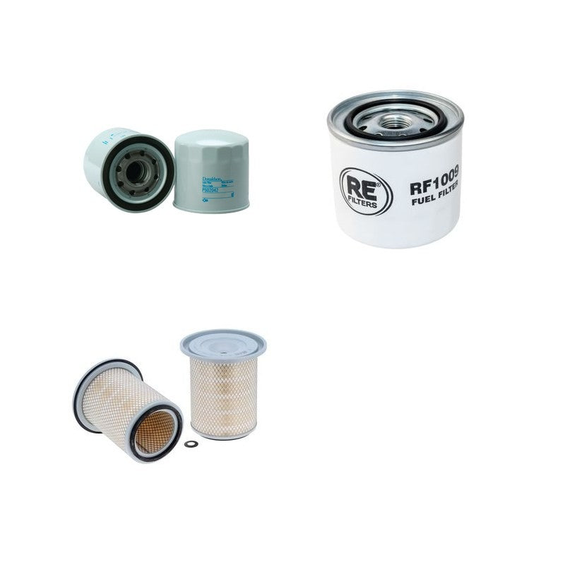 Hitachi EX135 UR Filter Service Kit Air Oil Fuel Filters with Isuzu Engine