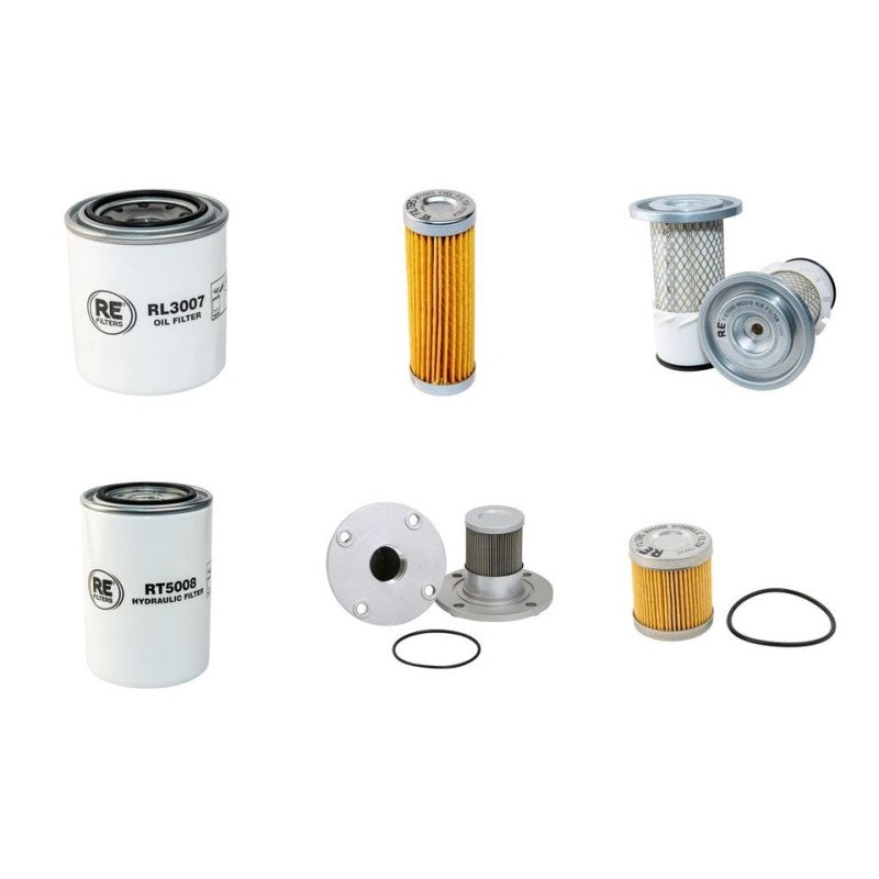 Hitachi EX15 Filter Service Kit with Kubota D1105B Engine