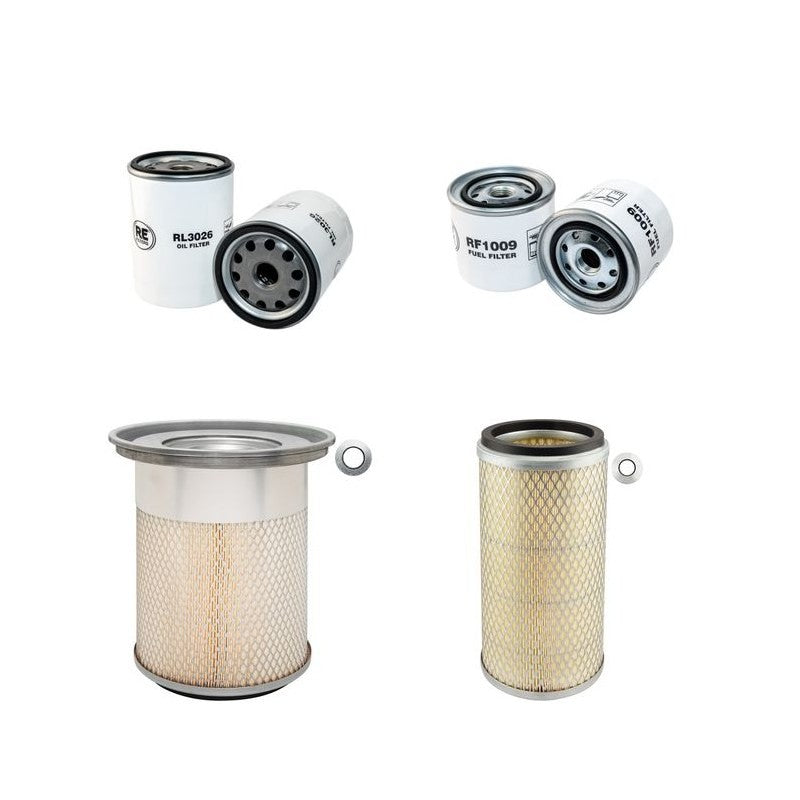 Hitachi EX150-1 Filter Service Kit Air Oil Fuel Filters with Isuzu 4BG1T Engine