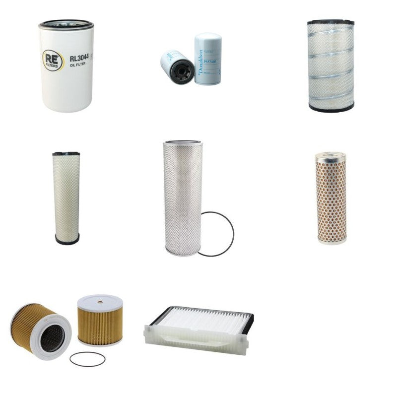 Hitachi EX355 Filter Service Kit with Isuzu 6Hk1 X0A01 Engine