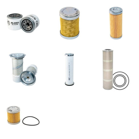 Hitachi EX40U Filter Service Kit with Isuzu 4Le1Pa07 Engine 2002-