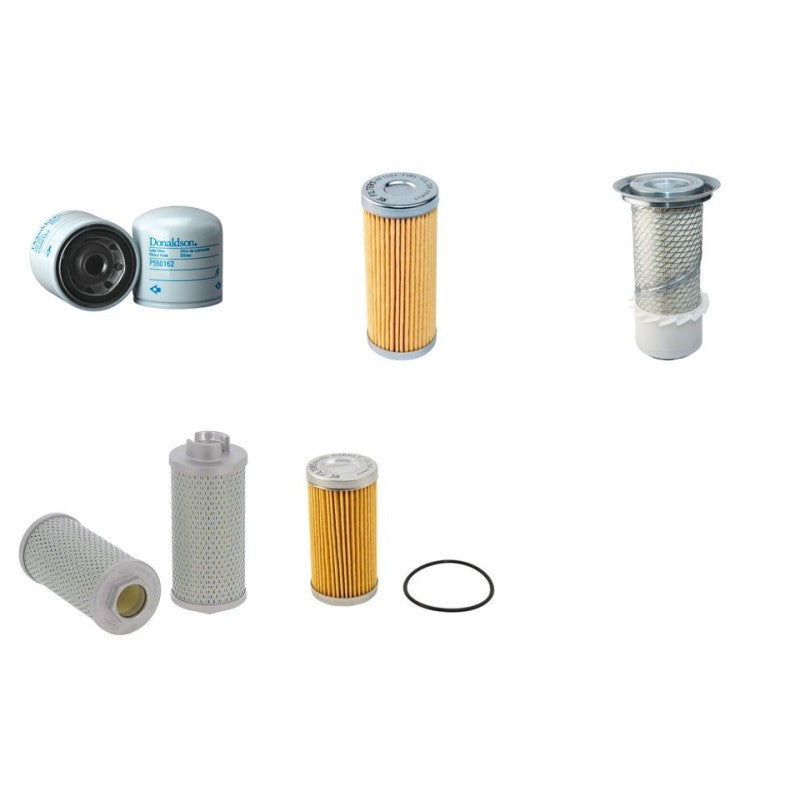 Hitachi EX58MU Filter Service Kit with Isuzu 4LE1 Engine