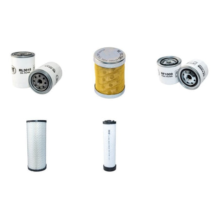 Hitachi EX 75UR Filter Service Kit with Nissan BD30 Engine Air, Oil, Fuel Filters