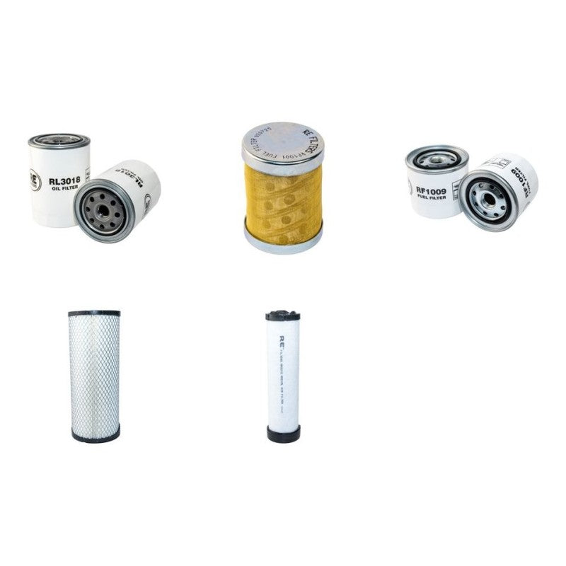 Hitachi EX 75UR Filter Service Kit with Nissan BD30 Engine Air, Oil, Fuel Filters