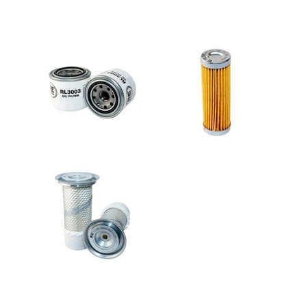 Hitachi EX22-2 Filter Service Kit Air Oil Fuel Filters Before 3.97