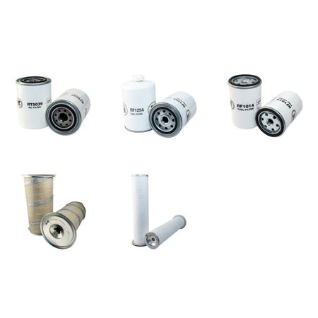 Hitachi FH130W3 Filter Service Kit Air Oil Fuel Filters with Cummins 4BT3.9 Engine