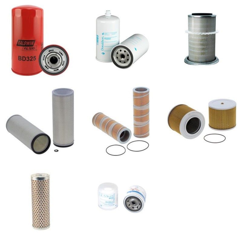 Hitachi FH240-3 Filter Service Kit with Iveco Engine Serial No 244X0001-