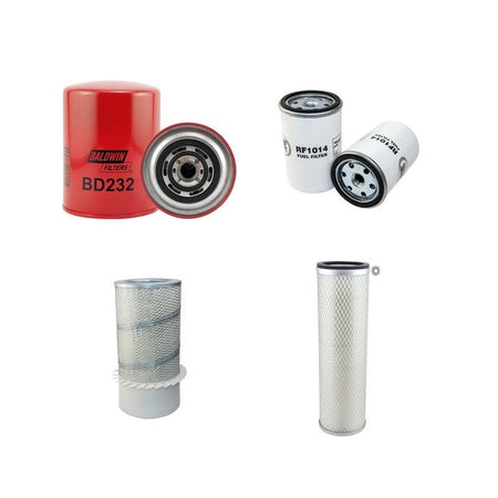Hitachi FR130FR130.2 Filter Service Kit Air Oil Fuel Filters with Fiat 8065T Engine
