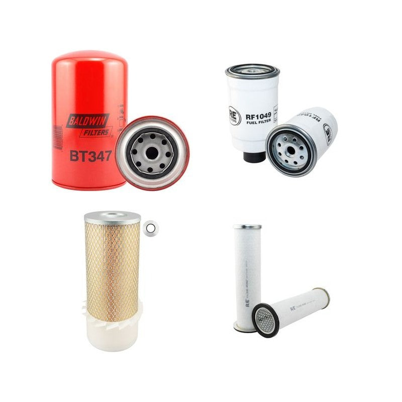 Hitachi FR70 Filter Service Kit Air Oil Fuel Filters with Fiat Engine