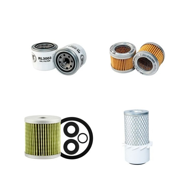 Hitachi UE15 Filter Service Kit with Isuzu 3KB1 Engine Air, Oil, Fuel Filters