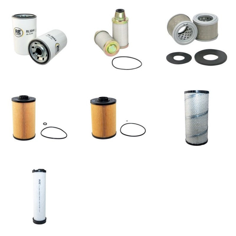 Hitachi ZX130-5 Filter Service Kit Air Oil Fuel Filters with Isuzu AM-4JJ1X Engine