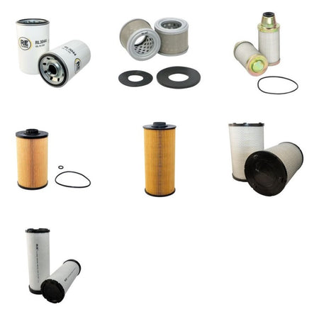 Hitachi ZX190W-5 Filter Service Kit Air Oil Fuel Filters with Isuzu AM-4HK1X Engine