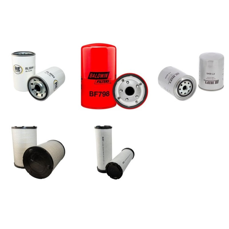 Hitachi ZX270 LC Filter Service Kit Air Oil Fuel Filters with Isuzu 6BG1T-RA02 Engine Year 2003-