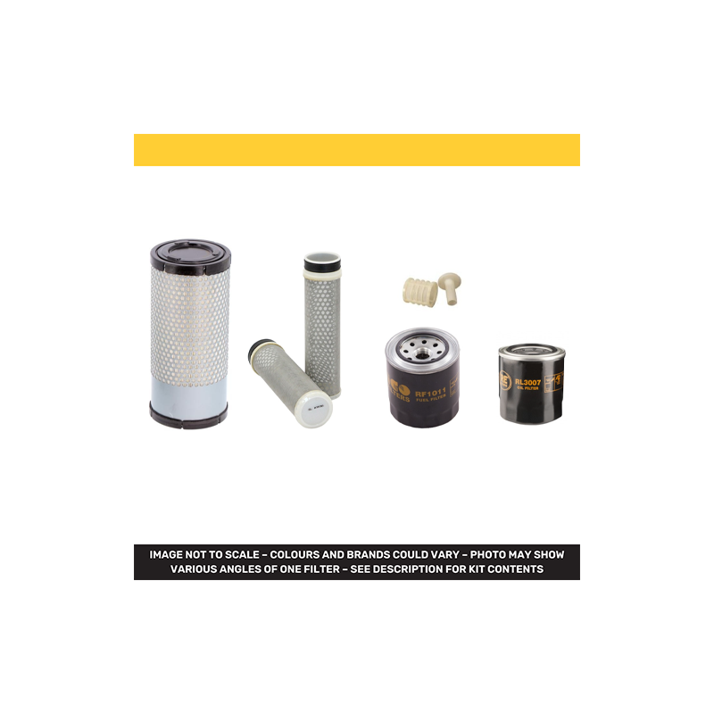 Hitachi ZX33 U-5 A Filter Service Kit Air Oil Fuel Filters with Yanmar 3TNV88 Engine Year 2014