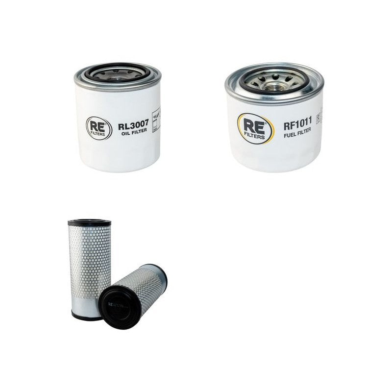 Hitachi ZX33 U-5 Filter Service Kit Air Oil Fuel Filters with Yanmar 3TNV88 Engine Year 2012-