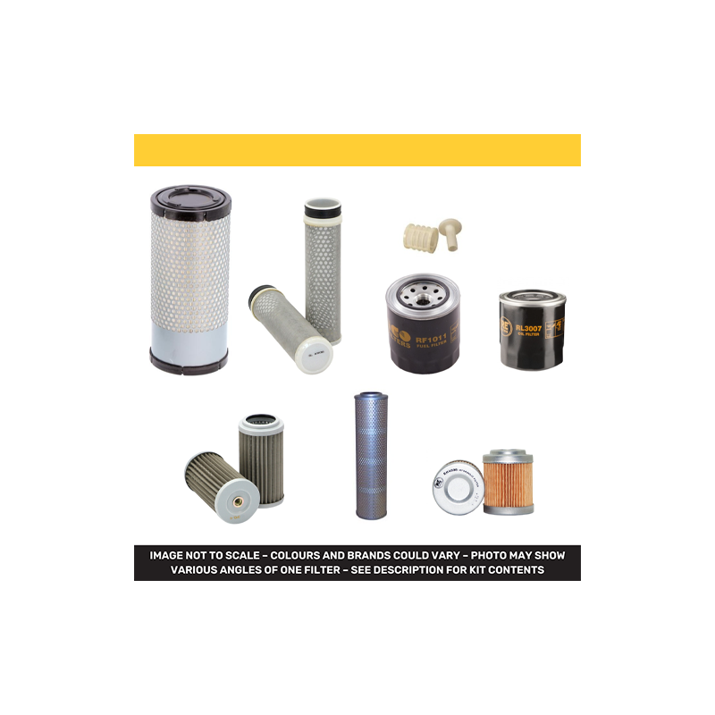 Hitachi ZX 33 U-6 Filter Service Kit with Yanmar 3TNV88 Engine
