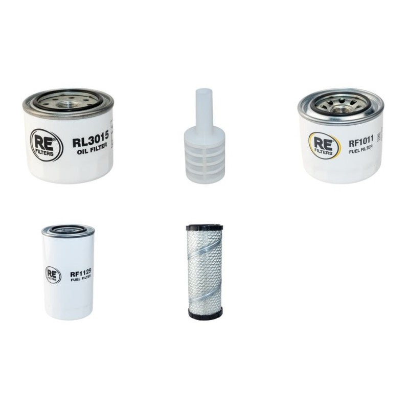 Hitachi ZX33U-3 Filter Service Kit with Yanmar 3TNV88 Engine Air, Oil, Fuel Filters