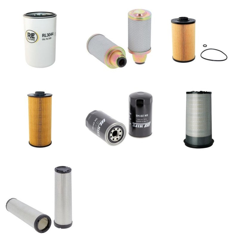 Hitachi ZX350 LC (N)-5 Filter Service Kit Air Oil Fuel Filters with Isuzu 6HK1XYSAS2 Engine Year 2012-