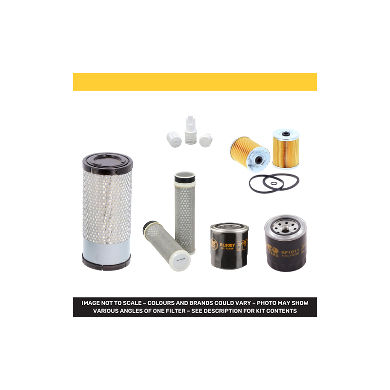Hitachi ZX38U-5 Filter Service Kit Air Oil Fuel Filters with Yanmar 3TNV88-ZPHB Engine