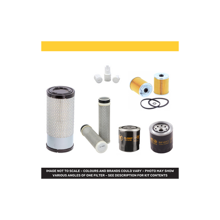 Hitachi ZX38U-5 Filter Service Kit Air Oil Fuel Filters with Yanmar 3TNV88-ZPHB Engine
