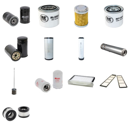 Hitachi ZX75 US-3 Filter Service Kit with Isuzu Au-4Le2Xysa-01 Engine Serial No 60001-2012-