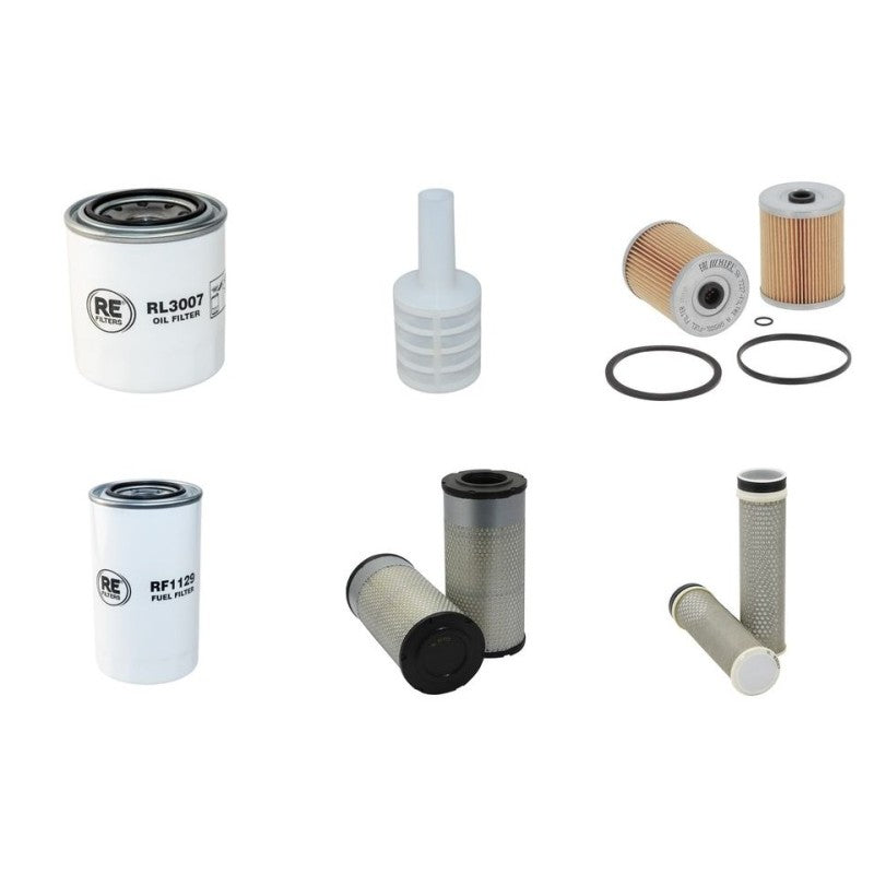 Hitachi ZX85 USB-5A Filter Service Kit with Yanmar 4TNV94L Engine Air, Oil, Fuel Filters