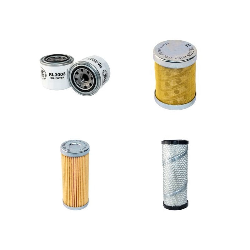 Hitachi ZX35 Zaxis Filter Service Kit with Kubota V1505 Engine 2003-Air Oil Fuel