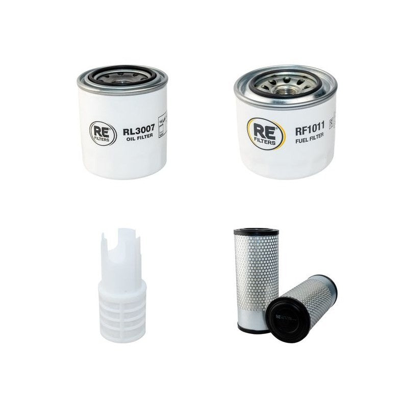 Hitachi ZX55U-5A Filter Service Kit with Yanmar 4TNV88 Engine Air, Oil, Fuel