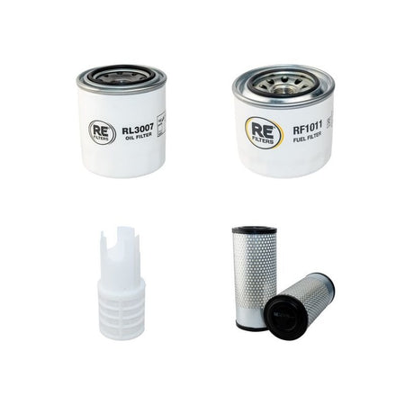 Hitachi ZX55U-5A Filter Service Kit with Yanmar 4TNV88 Engine Air, Oil, Fuel