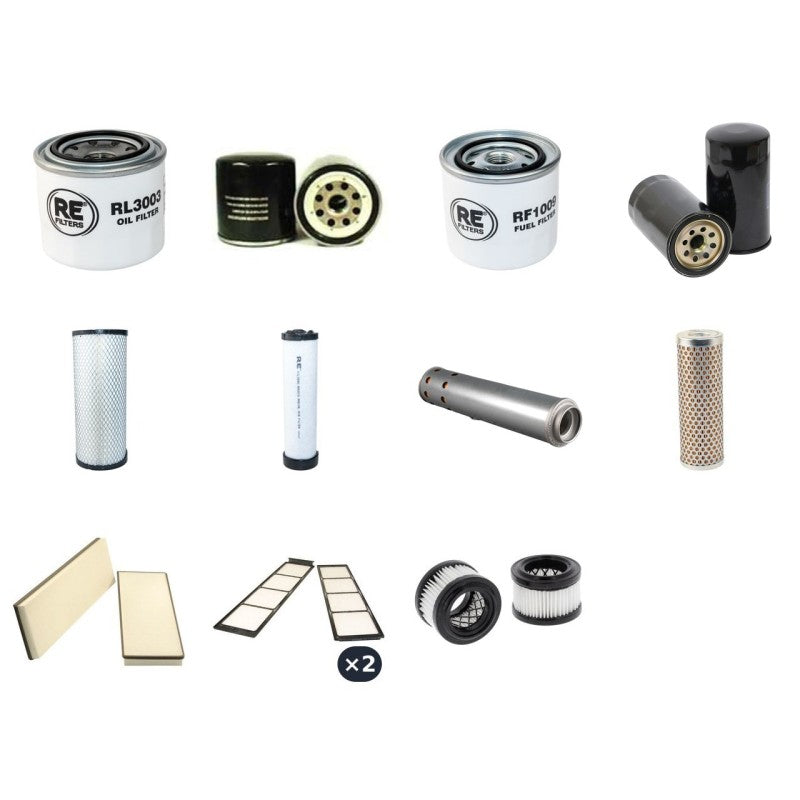 Hitachi ZX80 Filter Service Kit with Isuzu Engine 2004-