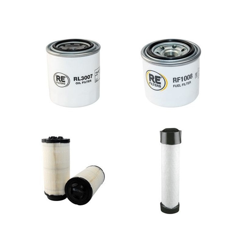 HOLDER C-TRAC 2.42 Filter Service Kit Air Oil Fuel Filters w/Kubota V1505TE Eng.