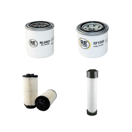 HOLDER C-TRAC 2.42 Filter Service Kit Air Oil Fuel Filters w/Kubota V1505TE Eng.