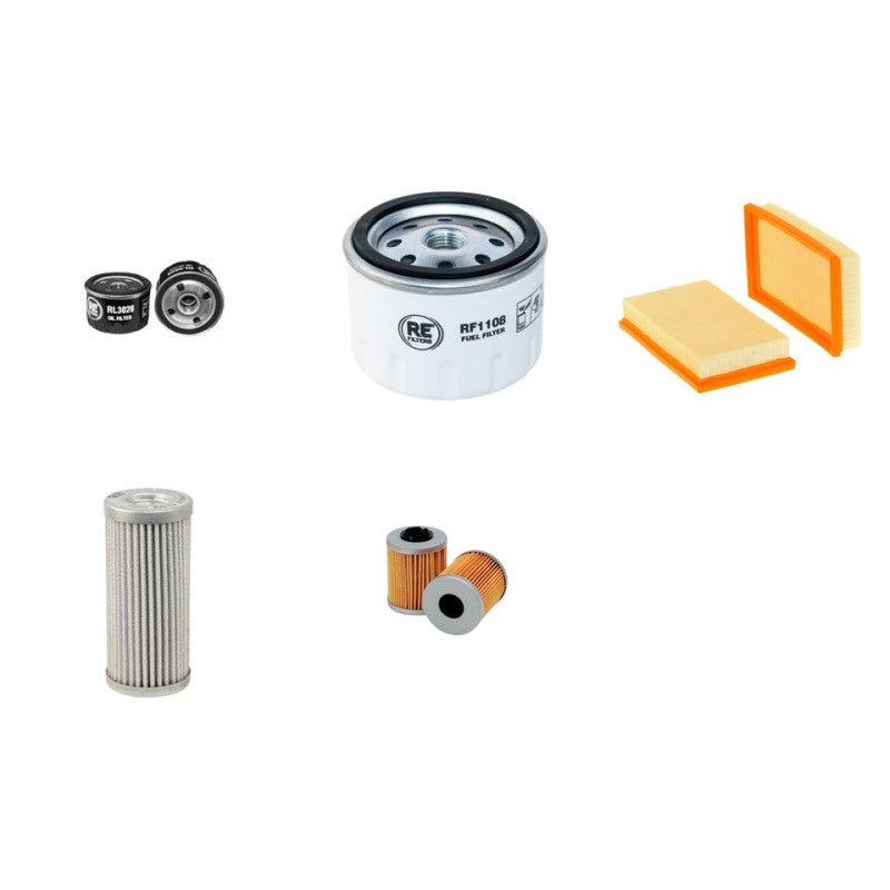 HOLMAC HZC16-22 Filter Service Kit w/Lombardini Ldw903 Eng. 1999-