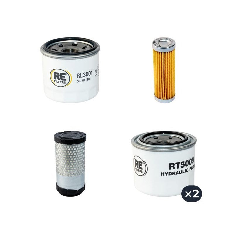 HUKI 120HY-3 Filter Service Kit w/Kubota Z 482 K3A Eng.