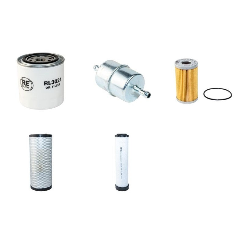 HUKI 280HR-V4 Filter Service Kit Air Oil Fuel Filters w/Kubota V2203 Eng. YR 2009