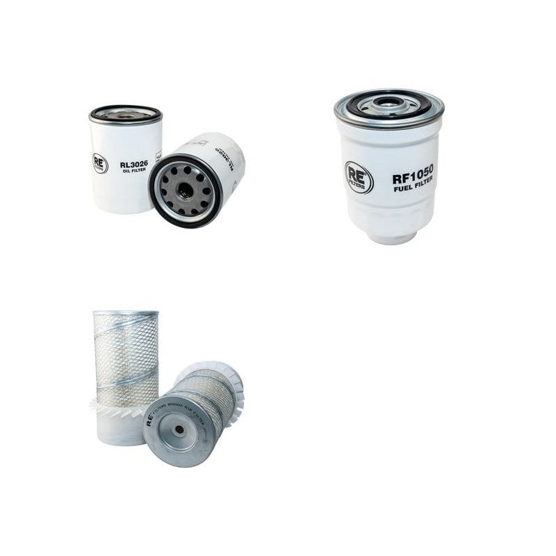 HUKI 450(R) Filter Service Kit Air Oil Fuel Filters w/Mitsubishi S6S-DTDP Eng.