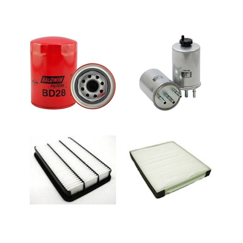 Hyundai 4X4 TERRACAN 2.9CRDI Filter Service Kit YR 11.01-07.03 150 CH HP