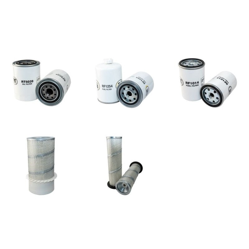 Hyundai HL730TM-3 Filter Service Kit Air Oil Fuel Filters with Cummins 4BT Engine SN 1001-
