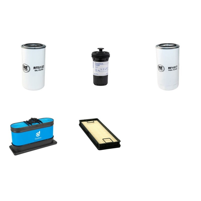 Hyundai R140W-9A Filter Service Kit with Cummins Engine SN 0350- YR 2014-