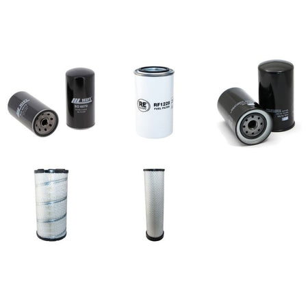 Hyundai R140LC-9 Filter Service Kit Air Oil Fuel Filters with Mitsubishi D04FG-TAA Engine 119CH