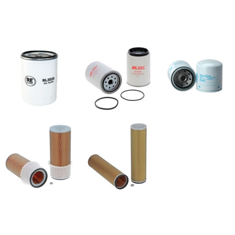 Hyundai R170W-7 Filter Service Kit Air Oil Fuel Filters with Mitsubishi S6SDT Engine SN N50110000- YR 2007-
