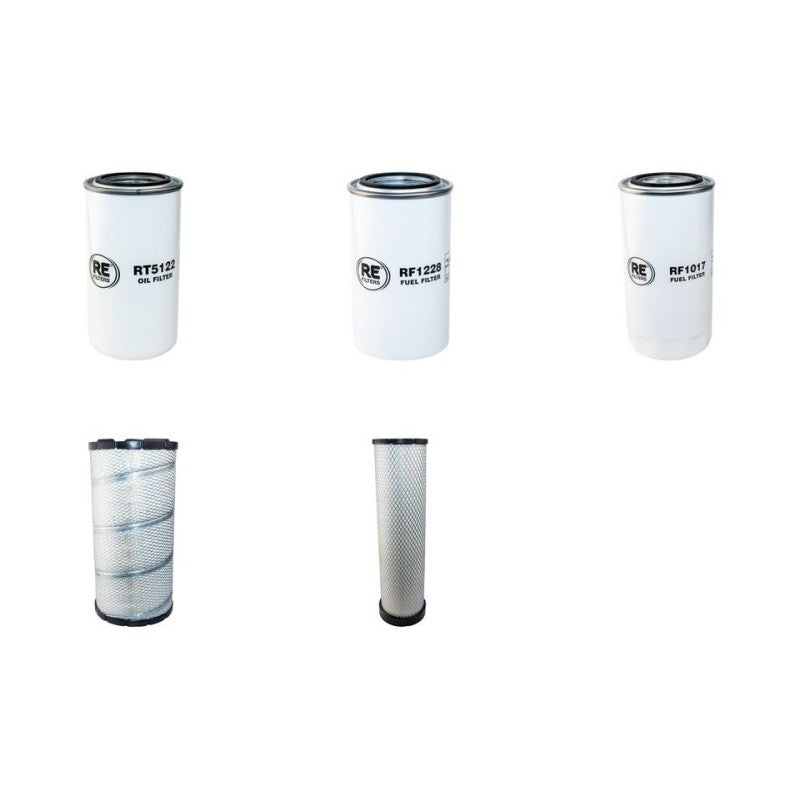 Hyundai R210NLC-9 Filter Service Kit Air Oil Fuel Filters with Cummins Engine Engine